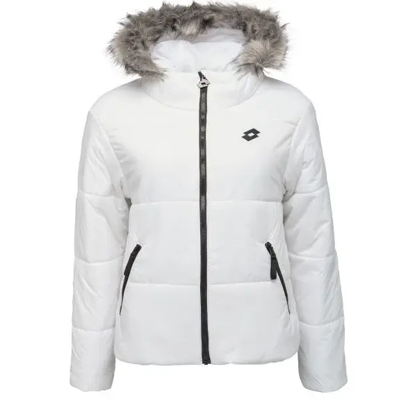 Lotto LOOSIE Dámská oversize prošívaná bunda, bílá, velikost