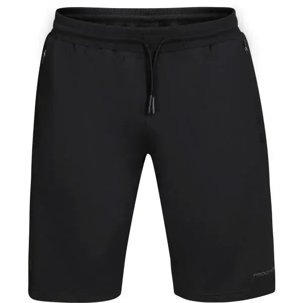 PROGRESS BOMB Pánské teplákové kraťasy, černá, velikost