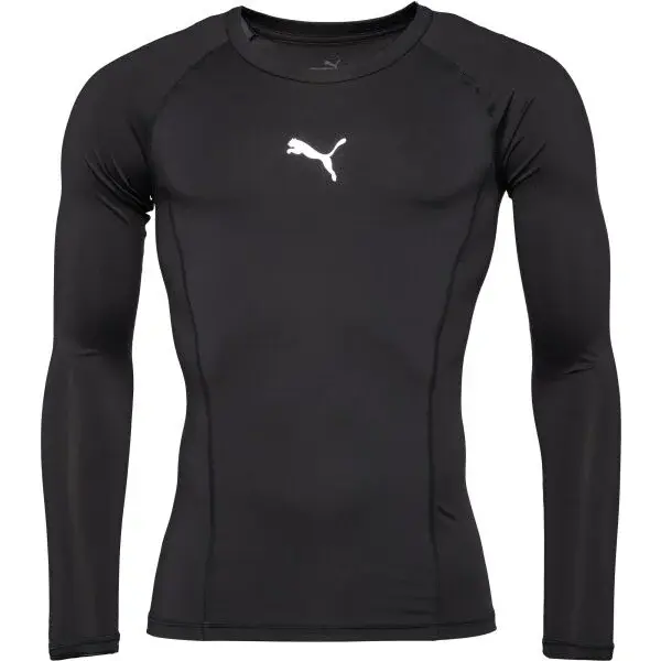Puma LIGA BASELAYER LONG SLEEVE TEE Pánské funkční triko, černá, velikost XXL