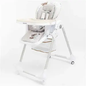 BABY MIX INFANT Jídelní židlička, béžová, velikost