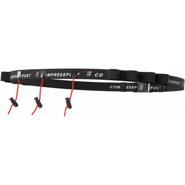 Compressport RACE BELT Běžecký opasek, černá, velikost