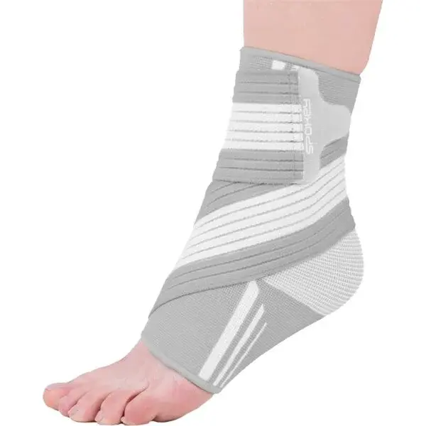 Spokey SEGRO PRO Bandáž na kotník, šedá, velikost UNI