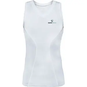 GAMEPATCH COMPRESSION SHIRT Kompresní unisex triko, bílá, velikost