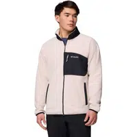 Columbia FAST TREK OVERLAY FULL ZIP Pánská fleecová mikina, béžová, velikost