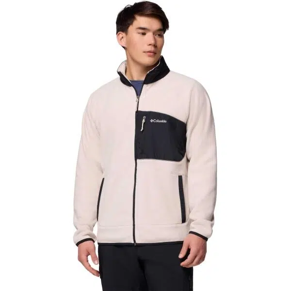 Columbia FAST TREK OVERLAY FULL ZIP Pánská fleecová mikina, béžová, velikost