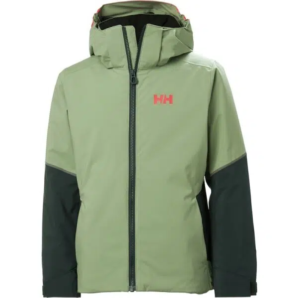 Helly Hansen JEWEL ET Dívčí lyžařská bunda, zelená, velikost 10Y