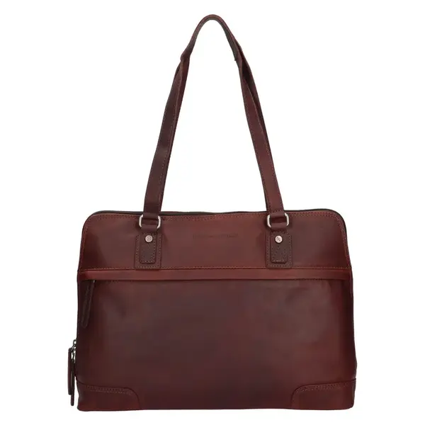 Dámská kožená kabelka na notebook The Chesterfield Brand Alice - hnědá