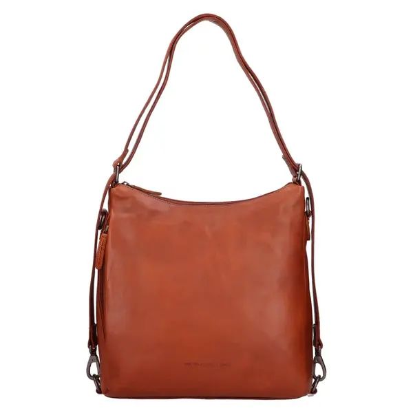 Dámská kožená kabelko-batoh The Chesterfield Brand Letizia - koňak