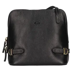Kožená dámska crosbody kabelka Katana Essi - čierna
