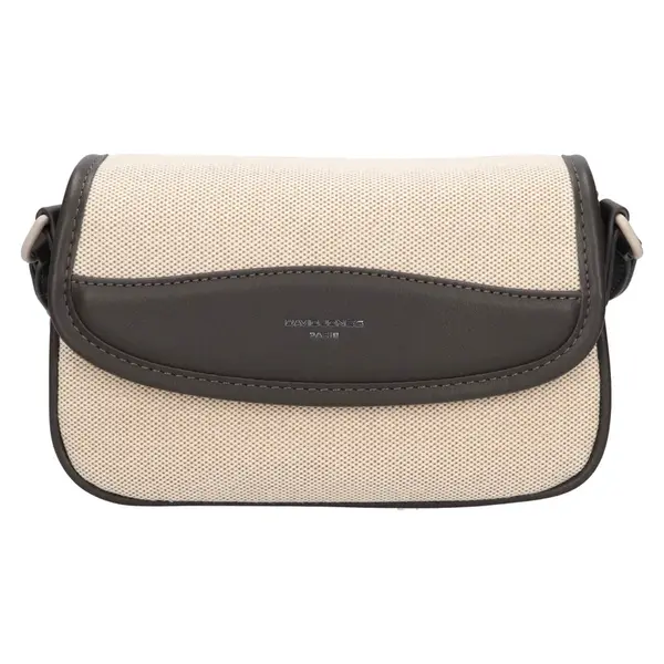 Dámska crossbody kabelka David Jones Erla - béžovo-čierna