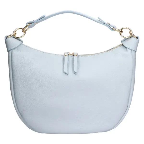 Dámska kožená kabelka Italia Enet - modrá