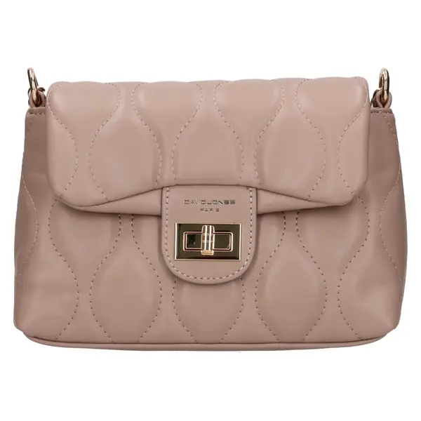 Dámska crossbody kabelka David Jones Carlotta - tmavo béžová