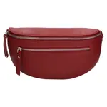 Dámska kožená ľadvinka Italia Pavla - tmavo červená