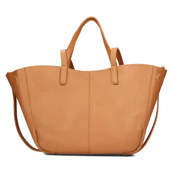 Dámska kožená kabelka Italia Violla - koňak