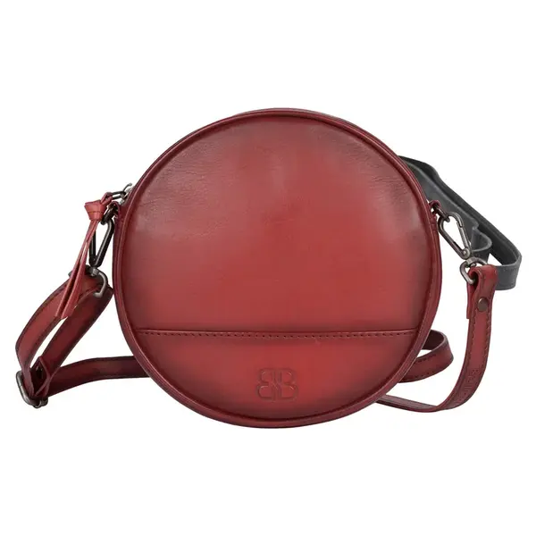 Dámska kožená crossbody kabelka Bellicci Koko - červená
