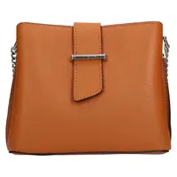 Dámska kožená crossbody kabelka Italia Maiko - hnedá