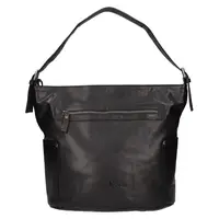 Dámska kožená kabelka Greenwood Amalia - čierna