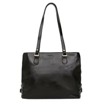 Dámska kožená kabelka Hexagona Malea - čierna