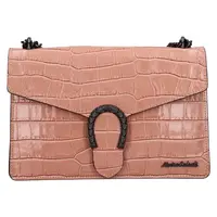 Dámska kožená crossbody kabelka Marina Galant Manett - ružová