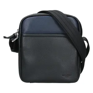 Pánska taška na doklady Hexagon Kolien - čierno-modrá