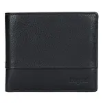 Pánska kožená peňaženka Bugatti Gustav - čierna