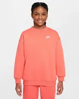 Nike Sportswear Club Fleece Big Kids Oversized Sweatshirt XS