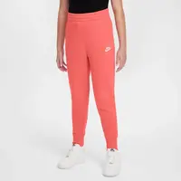 Nike Sportswear Club Fleece Big Kids (Girls) High-Waisted Fitted Pants M