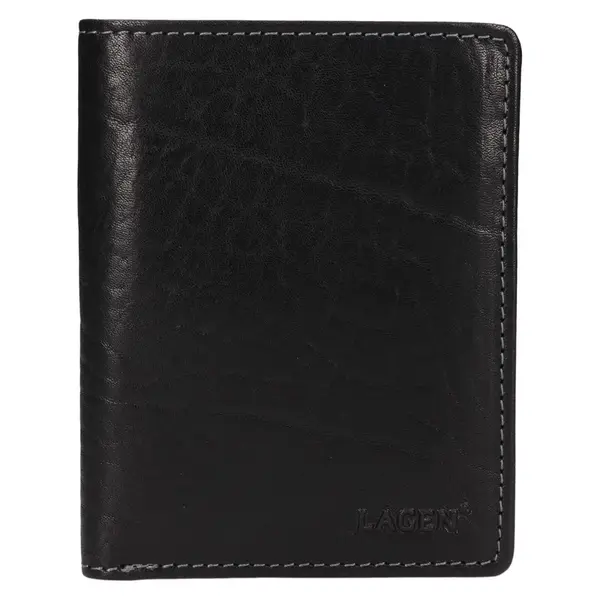 Pánská kožená peněženka Lagen Apolos - černá