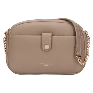 Dámska crossbody kabelka David Jones Diseta - tmavo béžová