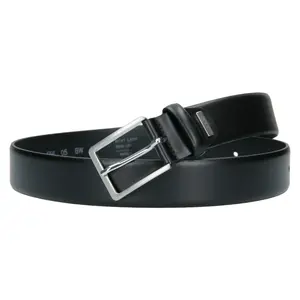 Kožený pánský opasek Bugatti Oliver - černá