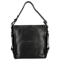 Elegantní dámská kožená kabelka Katana Darina - černá