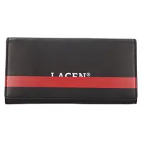 Dámská kožená peněženka Lagen Marite - černo-červená