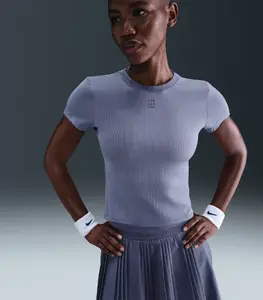 NikeCourt Advantage Womens Dri-FIT Short-Sleeve Tennis Top L