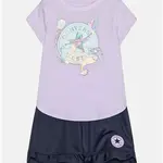 Converse CTP GFX TEE & MESH SHORT SET 104-110 CM