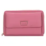 Dámská kožená peněženko-kabelka Lagen Ghitae - růžová