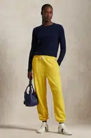 Bavlněné tepláky Polo Ralph Lauren žlutá barva, 211935585