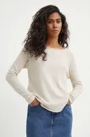 Bavlněné tričko s dlouhým rukávem American Vintage T-SHIRT ML COL BATEAU