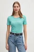 Bavlněné tričko United Colors of Benetton červená barva, 3GA2E16A2