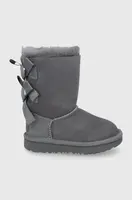 Dětské semišové sněhule UGG šedá barva