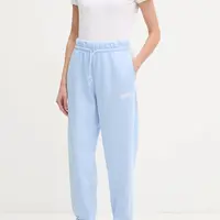 Tepláky adidas Essentials Linear modrá barva, s potiskem, JC5951