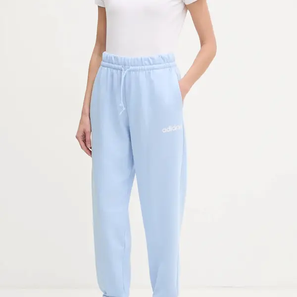 Tepláky adidas Essentials Linear modrá barva, s potiskem, JC5951