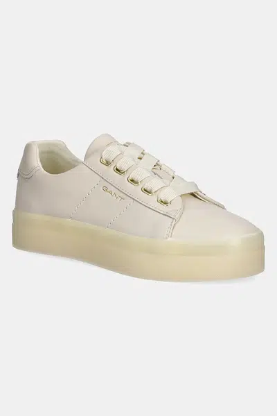Kožené sneakers boty Gant Avona béžová barva, 30531969.G125