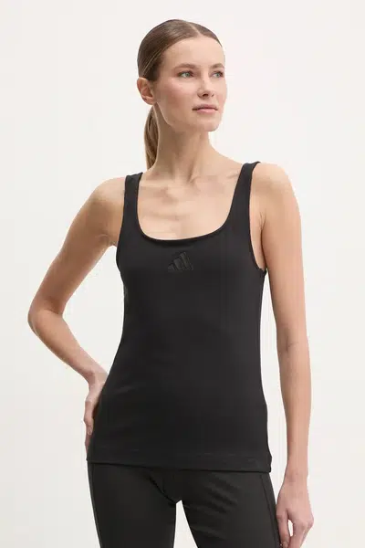 Top adidas ALL SZN Luxe dámský, černá barva, JJ2336