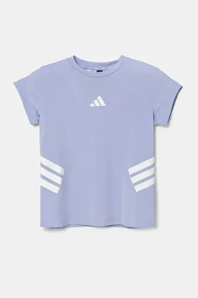 Dětské tričko adidas fialová barva, JJ0993