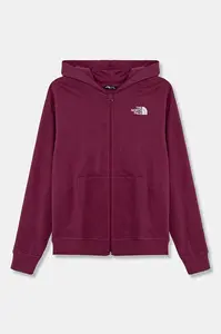 Dětská bavlněná mikina The North Face FZ OVERSIZE LIGHT HOODIE