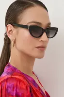 Sluneční brýle Saint Laurent dámské, černá barva, SL M115