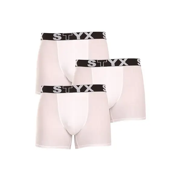 Styx 3PACK pánské boxerky long sportovní guma (U10616161) M