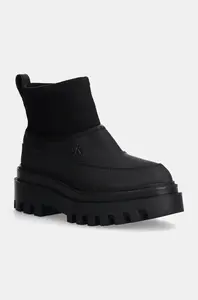 Nízké kozačky Calvin Klein Jeans FLATFORM RAINBOOT LOW MG R