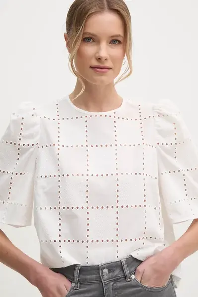 Halenka Ivy Oak dámská, béžová barva, hladká, IO112356