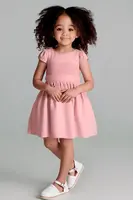 Dívčí šaty Mayoral růžová barva, mini, 3911